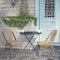 Flash Furniture Natural/White PE Rattan Stacking Paris Chair, 2PK 2-SDA-AD642001-F-NATWH-LTNAT-GG - alternate 4